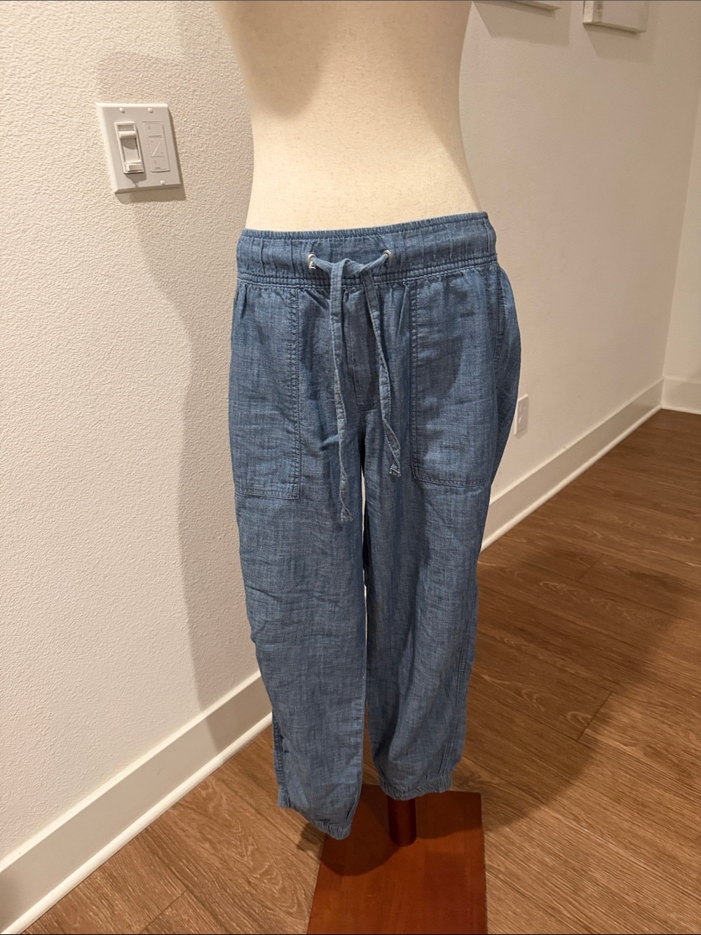 GAP Light Blue Drawstring Jogger Pants